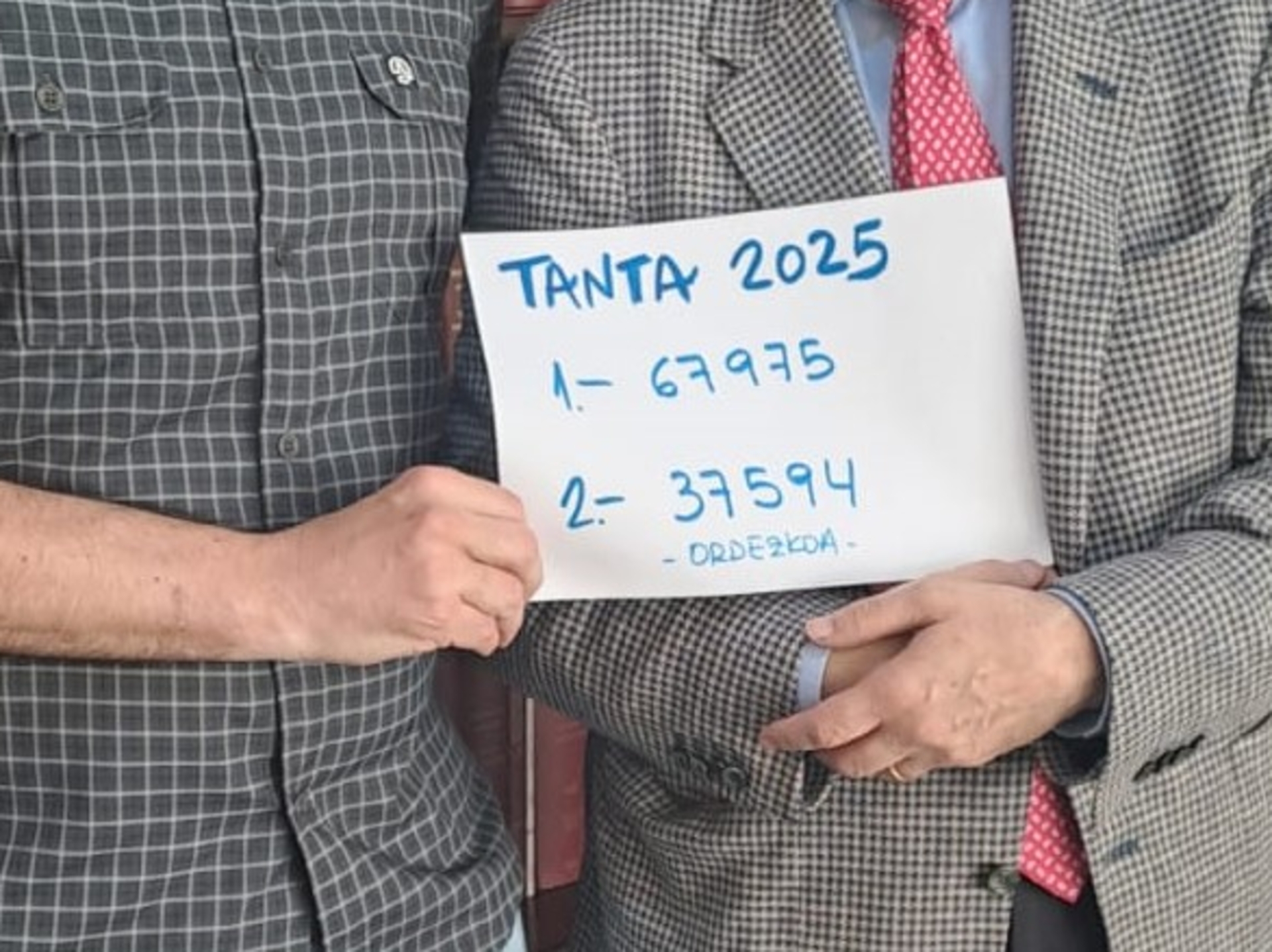 TANTA ZENBAKI SARITUAK 2025