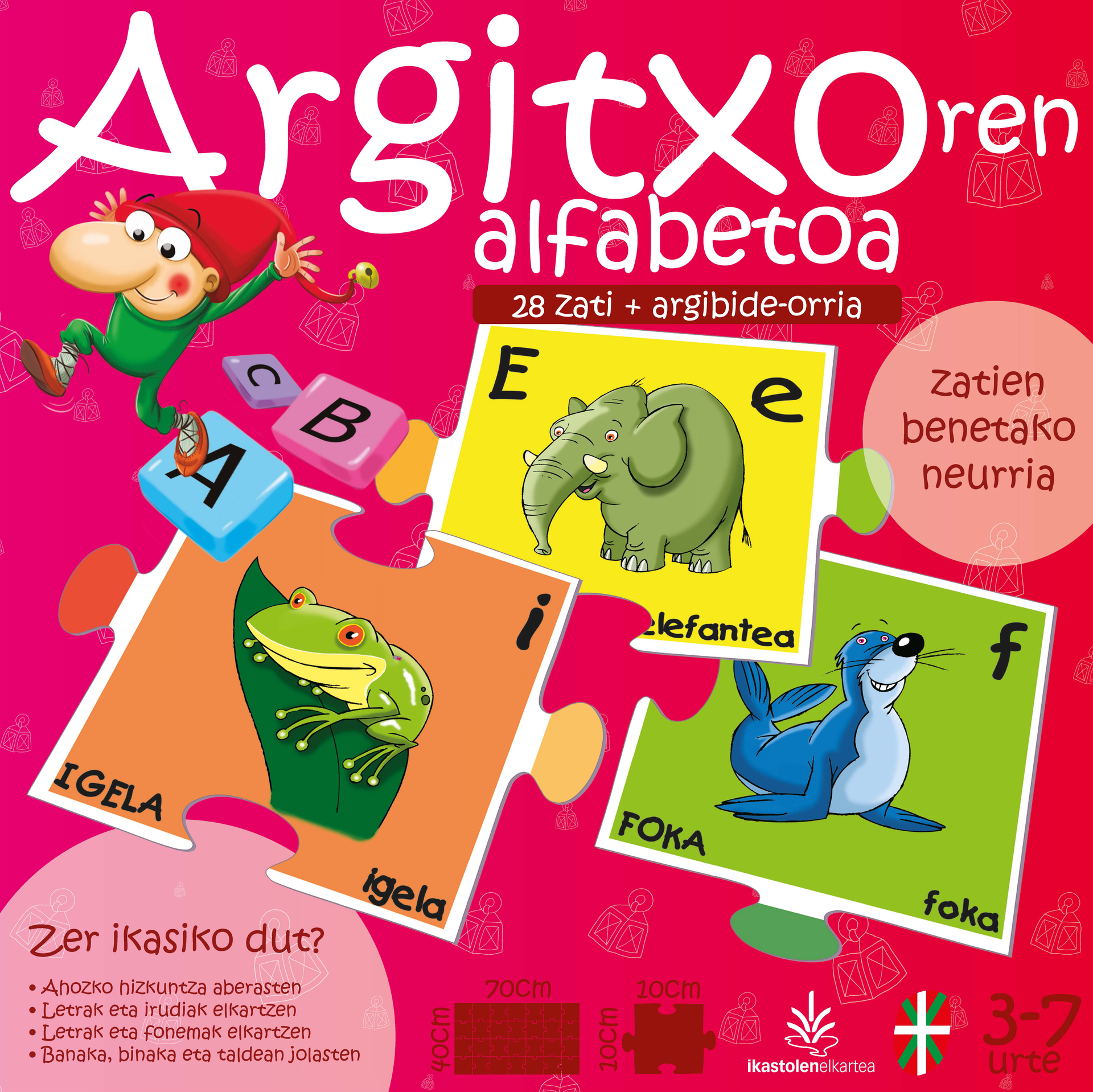 Argitxoren alfabetoa jolasaren azala