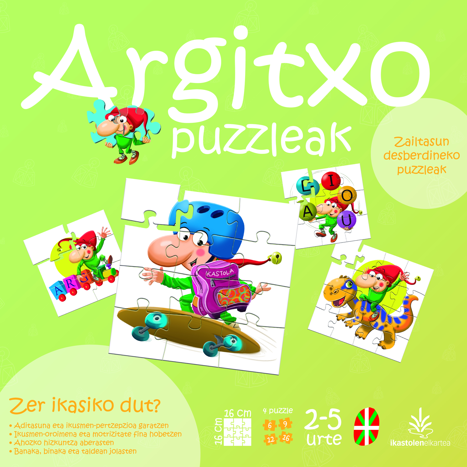 Argitxo puzzleak kaxaren azala