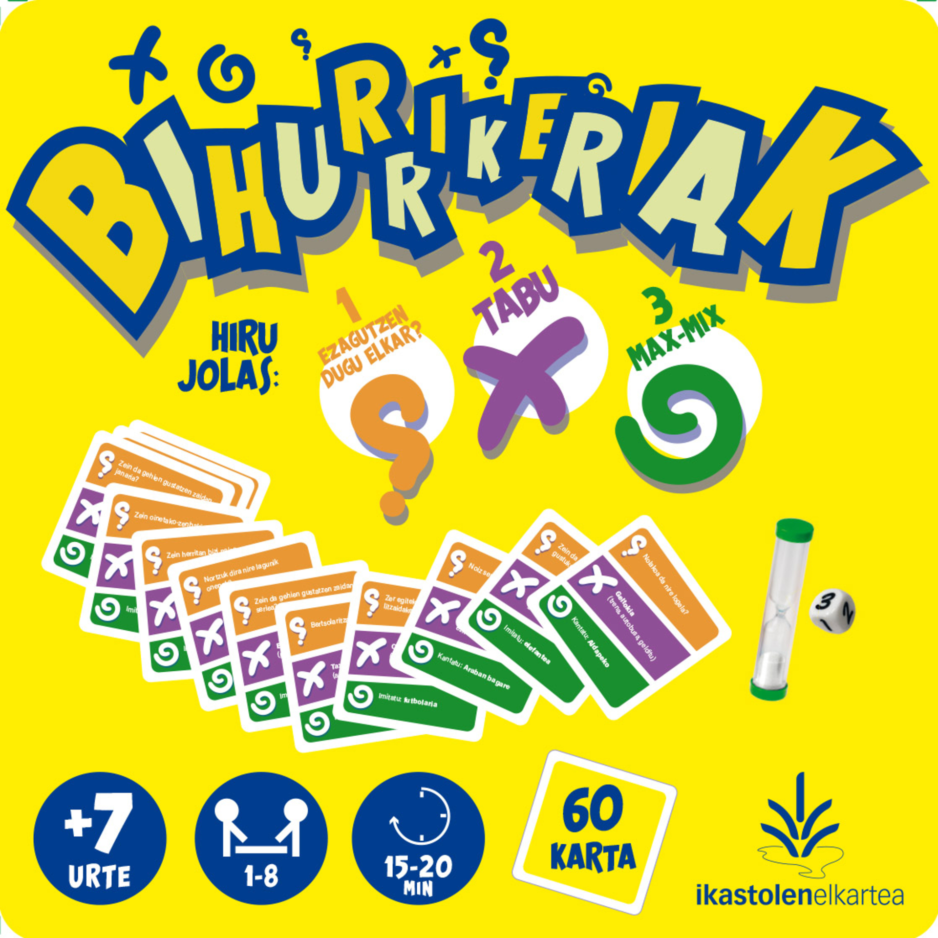 Bihurrikeriak jolasaren azala