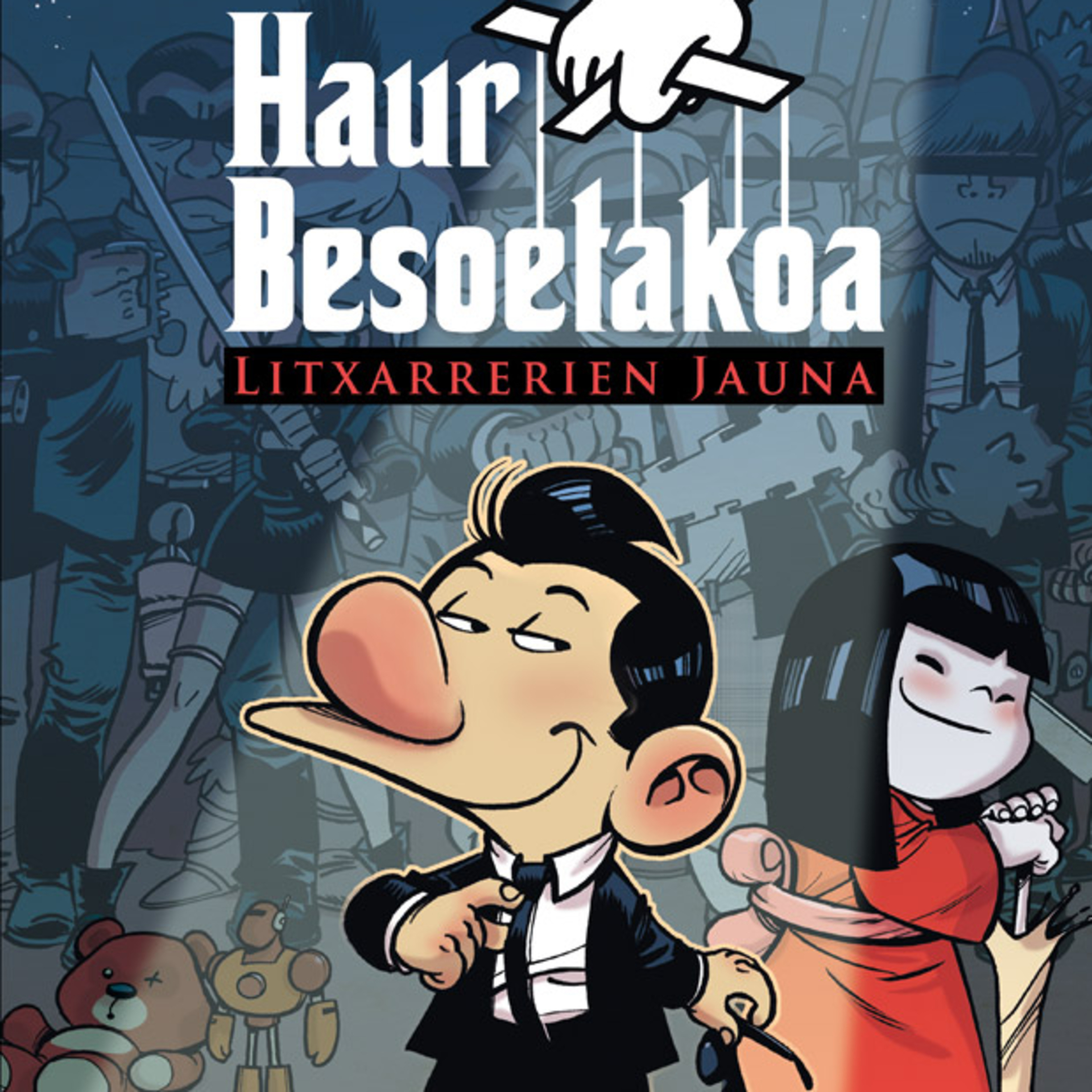 Haur besoetakoa. Litxarrerien jauna komikiaren bideoa.