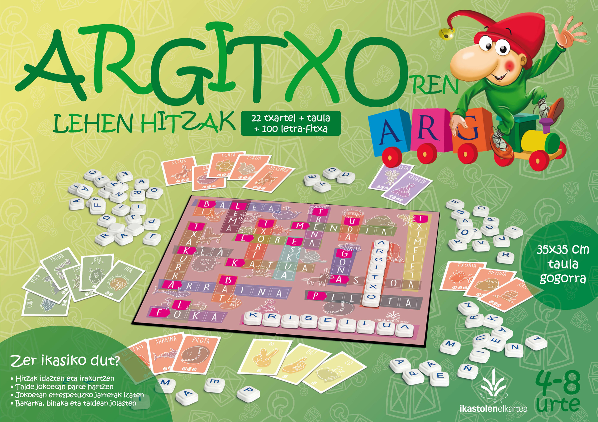 Argitxo lehen hitzak jolasaren azala