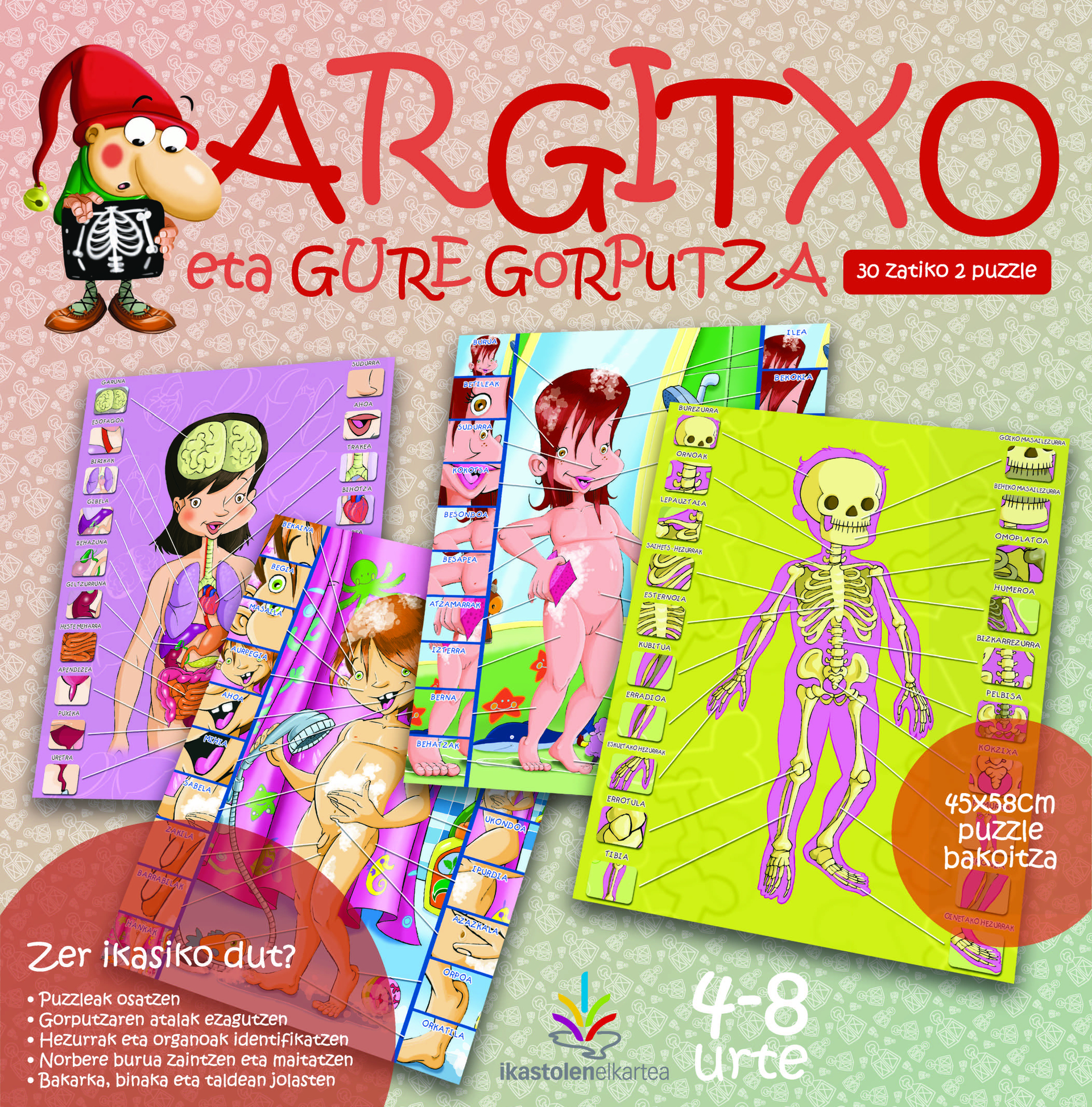 Argitxo eta gure gorputza jolasaren azala