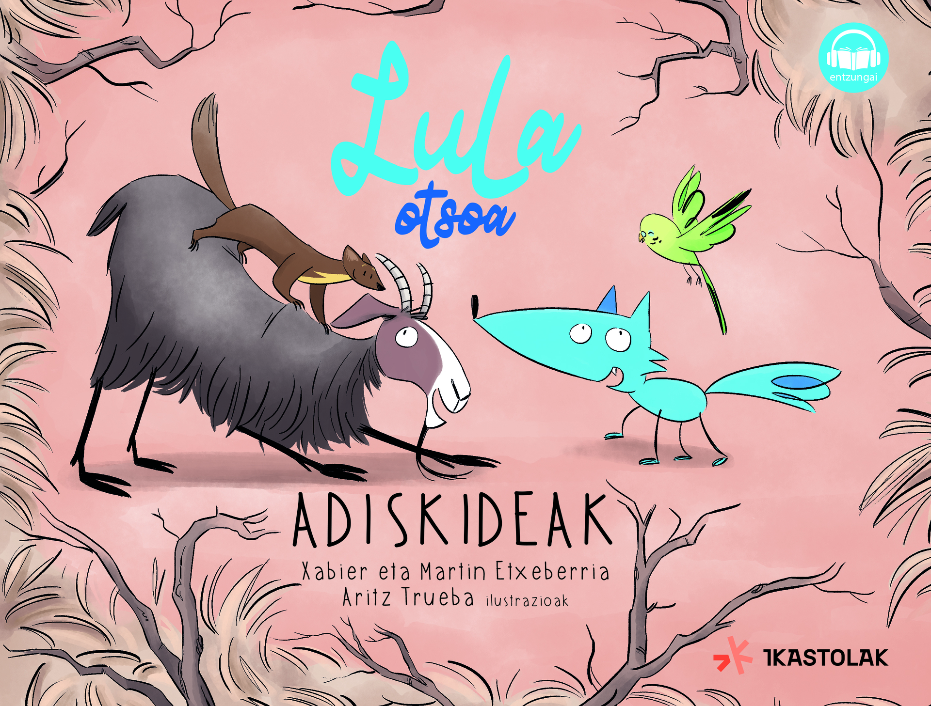 Lula otsoa, Adiskideak liburuaren azala